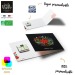 Carte de voeux Carré de chocolat 4g Bio avec bague personnalisable, Carte de voeux publicitaire