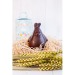 Conejo moldeado 75g Negro 70% Ecológico, conejo de chocolate publicidad