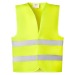 SIRIO - Gilet de sécurité fluorescent, haute visibilité, gilet jaune publicitaire