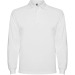ESTRELLA L/S - Polo manches longues, col et poignets en côte 1x1, Patte de boutonnage 3 boutons ton sur ton, Polo manches longues publicitaire