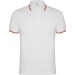 NATION  - Polo manches courtes, col et bord de manches en jackard avec patte de boutonnage 3 boutons, Polo manches courtes pubblicitario