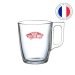 Petit mug en verre 25cl cadeau d’entreprise