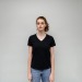 T-shirt femme col V, T-shirt col V publicitaire