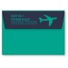 Miniature du produit Pochette de voyage personnalisable bicolore découpe avion 0
