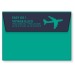 Pochette de voyage bicolore découpe avion cadeau d’entreprise