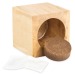 Pot cube bois Maxi en boite star-box - Mélange de fleurs d'été cadeau d’entreprise