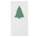 Carte de voeux avec papier ensemencé sapin - graines d'épicéa - Epicéa - papier d'herbe 4/0-c, décoration et objet de Noël publicitaire