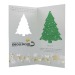 Carte de voeux avec papier ensemencé sapin - graines d'épicéa - Epicéa - papier d'herbe 4/0-c cadeau d’entreprise