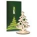Tarjeta de felicitación Premium con figuritas de fieltro y madera - Premium 4/0-c - Árbol de Navidad regalo de empresa