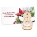 Premium Grußkarte mit Figuren aus Filz und Holz - Premium 4/0-c - Engel Geschäftsgeschenk