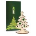 Carte de voeux Premium avec figurines feutrine et bois - Premium 4/0-c - Ange, décoration et objet de Noël publicitaire