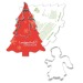 Livre de recettes de Noël, Sapin, avec moule à gâteau sapin - Design standard, décoration et objet de Noël reclame