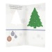 Carte de voeux avec papier ensemencé sapin - graines d'épicéa - Design standard cadeau d’entreprise