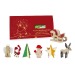 Carte de voeux avec puzzle en bois et feutrine -design standard - Père Noël, décoration et objet de Noël publicitaire