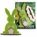 Carte avec figurine bois/feutrine - Lapin, goodies en feutrine pubblicitario