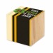 Pot cube bois Mini - Design standard - Trèfle à 4 feuilles bedrijfs cadeau
