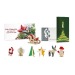 Grußkarte mit Puzzle aus Holz und Filz - Bedruckte Weihnachtsmannkarte 4/0, Weihnachtsdekoration und -gegenstände Werbung