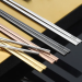 Baguettes chinoises en inox, baguette chinoise pubblicitario