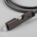 Câble universel 4 en 1 rPET 60W, câble de chargement reclame
