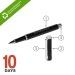 HEXA, stylo roller STOCK, stylo roller publicitaire