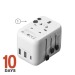 GlobePlug, Universal Travel Adaptor, 12W ST, prise électrique universelle et adaptateur universel de voyage pubblicitario