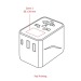 GlobePlug, Universal Travel Adaptor, 12W ST, prise électrique universelle et adaptateur universel de voyage pubblicitario