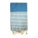 Fouta Nid d'abeille rayée recyclée 200x100cm , Fouta publicitaire