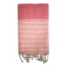 Fouta Nid d'abeille rayée recyclée 200x100cm , Fouta publicitaire