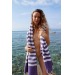 Fouta nid d'abeille 5/5 coton recyclé 200x100cm cadeau d’entreprise