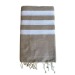 Fouta nid d'abeille 5/5 coton recyclé 200x100cm, Fouta publicitaire