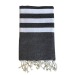 Fouta nid d'abeille 5/5 coton recyclé 200x100cm, Fouta publicitaire