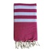 Fouta nid d'abeille 5/5 coton recyclé 200x100cm, Fouta publicitaire