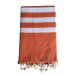 Fouta nid d'abeille 5/5 coton recyclé 200x100cm cadeau d’entreprise