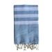 Fouta nid d'abeille 5/5 coton recyclé 200x100cm cadeau d’entreprise