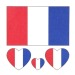 8 tatouages éphémères supporter France, tatouage temporaire et tattoo publicitaire