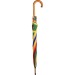 Parapluie automatique arc-en-ciel en bois 23 en polyester 190T, parapluie automatique publicitaire