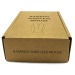Souris optique wireless en bambou, Souris d'ordinateur publicitaire