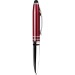 Stylo à bille en plastique et métal avec lumière et touch screen, stylo lampe publicitaire