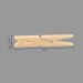 Pince linge x24 bois, beige, pince à linge reclame