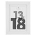 cadre photo bl eva 13x18 dis, blanc, cadre photo publicitaire