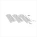 Lot bac glaçons x3 polypropylène 16 assorti, 2-fois, bac à glaçons pubblicitario