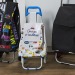 chariot shopping pvc enfant, 2-fois assorti, poussette à marché ou cabas à roulettes publicitaire