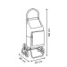 chariot 6roues metal gris nomade, gris cadeau d’entreprise