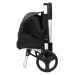 chariot shopping pliable alu gain de place 39l, poussette à marché ou cabas à roulettes publicitaire