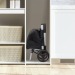 chariot shopping pliable alu gain de place 39l, poussette à marché ou cabas à roulettes publicitaire
