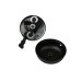 Sonnette de vélo 54mm noir mat, sonnette de vélo publicitaire