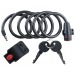 Serrure de moteur antivol vélo clé 100cmx12mm, antivol de vélo publicitaire