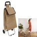 chariot shopping 2 roues en jute cadeau d’entreprise