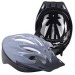 Casque de vélo avec visière amovible gris cadeau d’entreprise