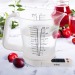 Balance de cuisine avec verre doseur 5 kg, 1,2 l, balance de cuisine alimentaire publicitaire